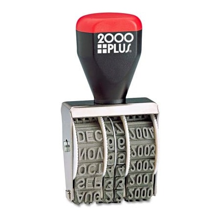 Cosco 2000 PLUS Traditional Date Stamp, Six Years, 1 3/8 x 3/16" 12731